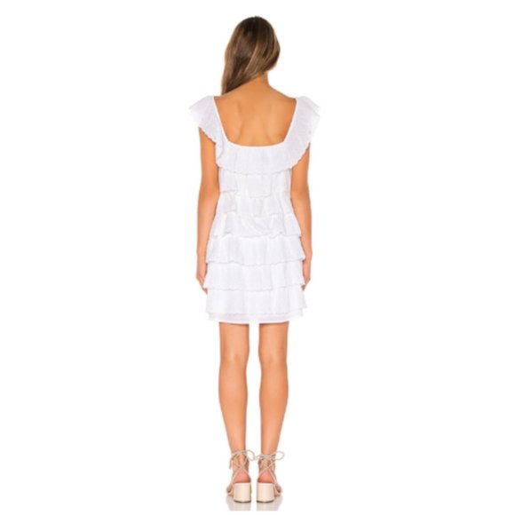 NWT SHOW ME YOUR MUMU Lucy Mini Dress White Eyelet - Picture 3 of 4